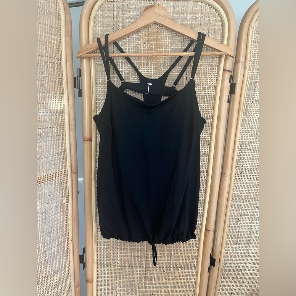 ATHLETA Seascape Blousy Tankini Black Top - Picture 6 of 6
